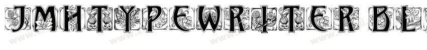 JMHTypewriter Black字体转换